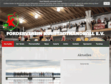 Tablet Screenshot of kurstadthandball.de